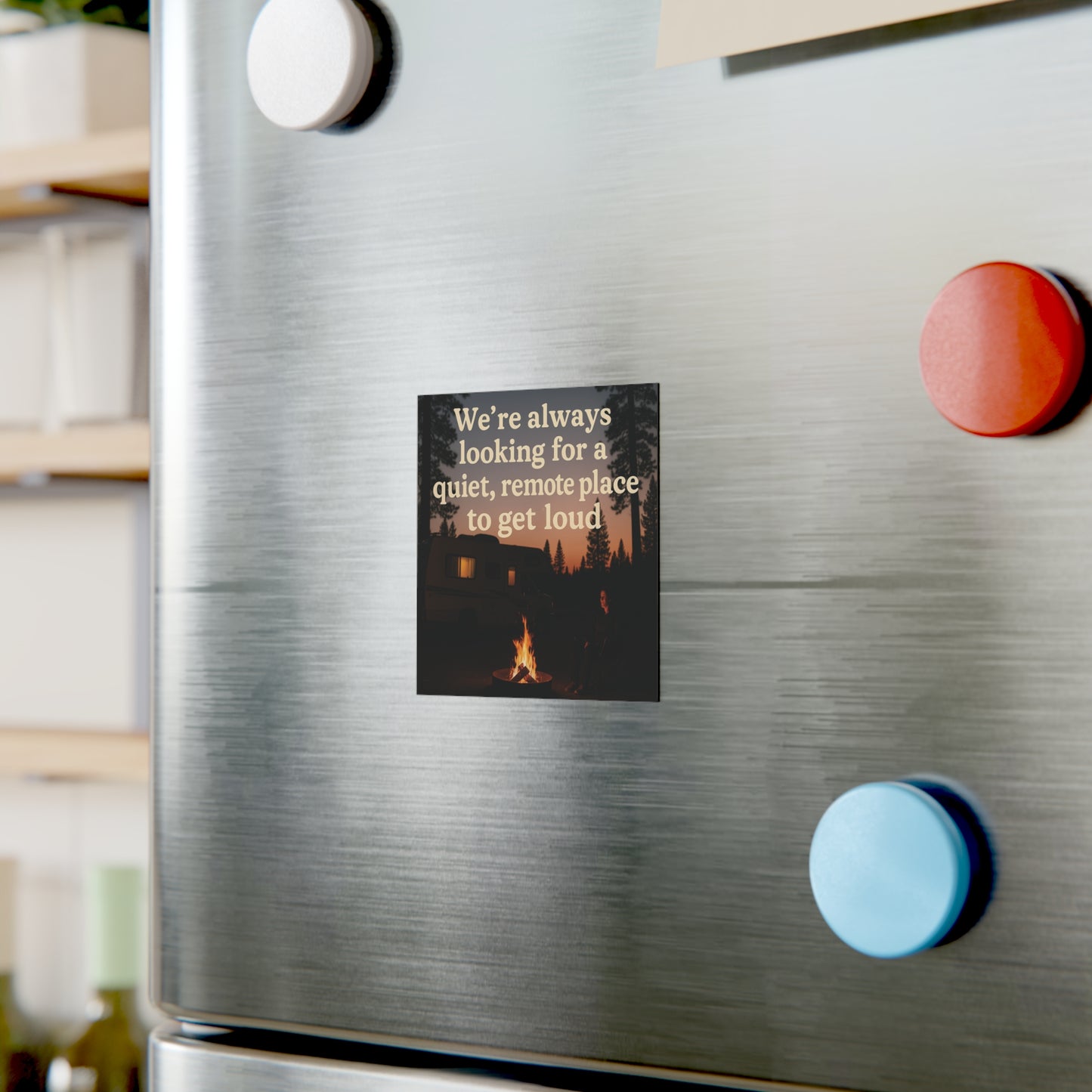 Camping Humor Square Magnet