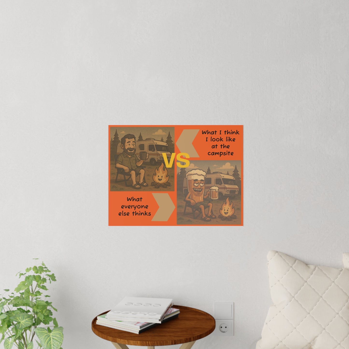 Camping Humor Wall Decal