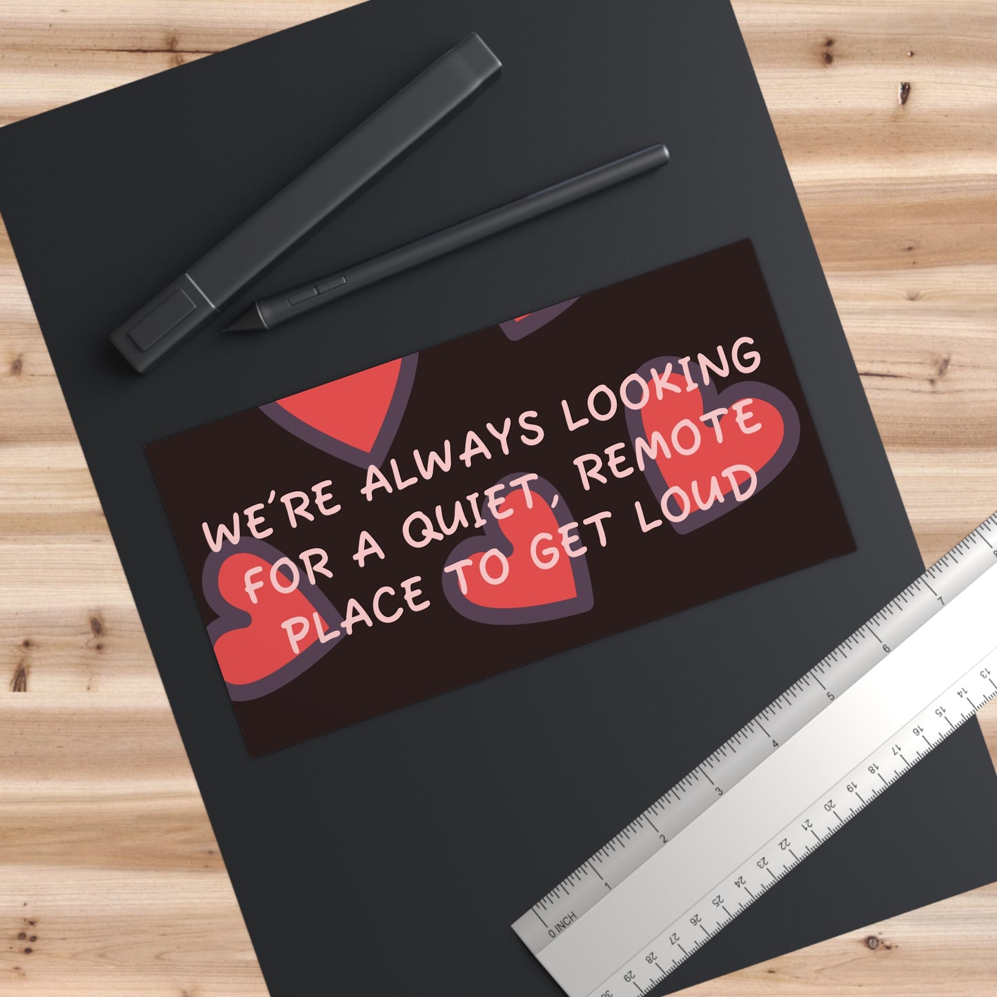 Cute Heart-Themed Bumper Stickers