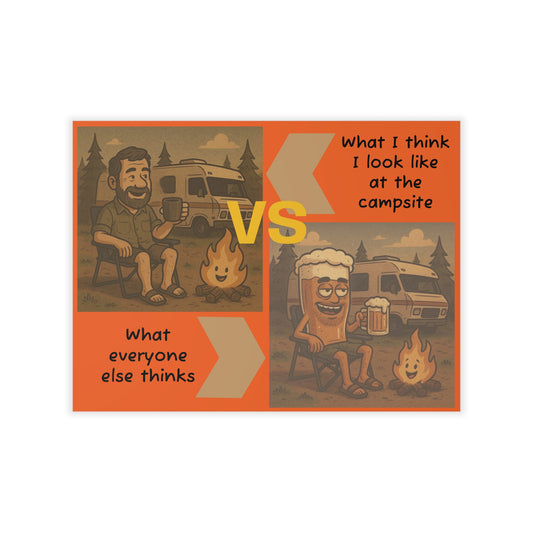 Camping Humor Wall Decal