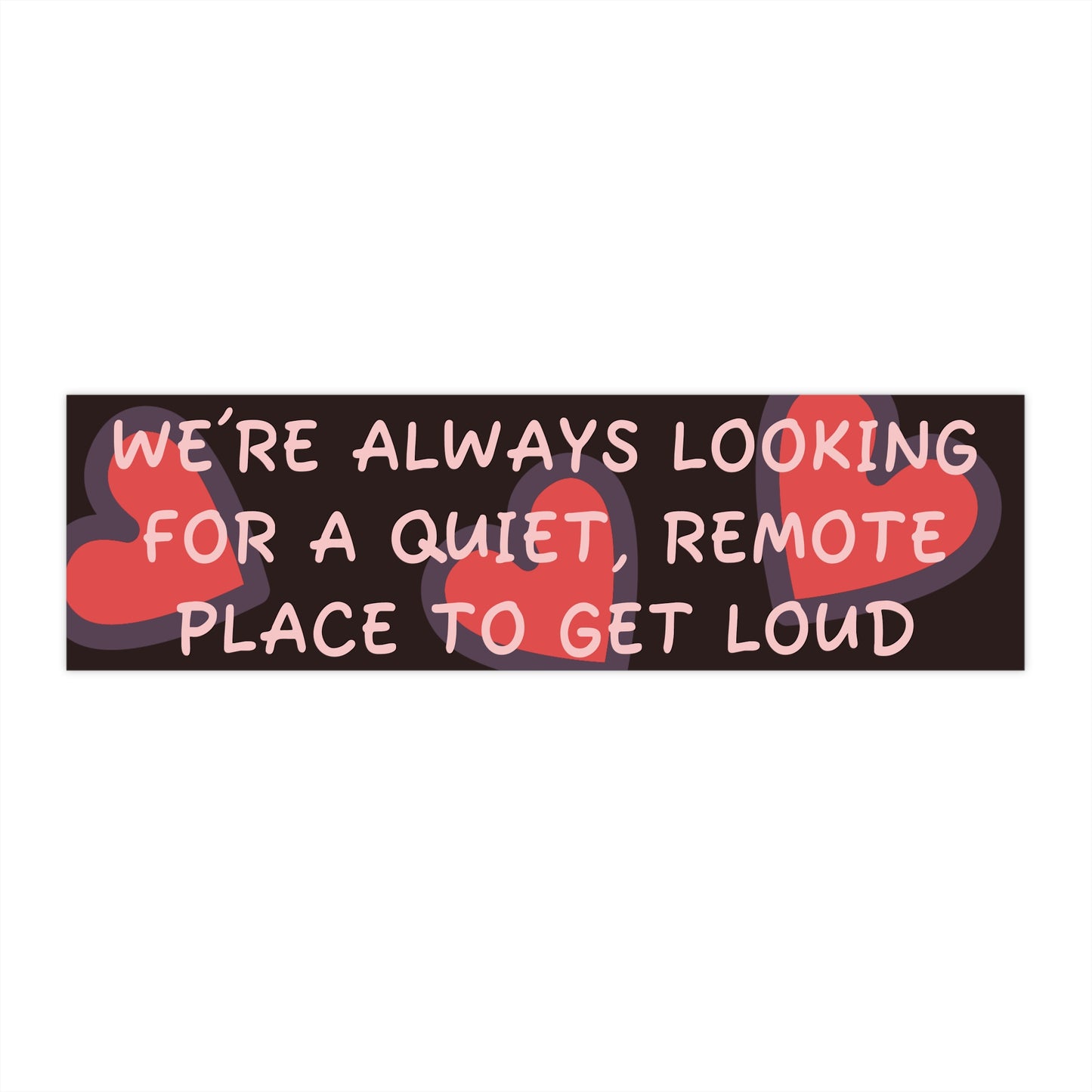 Cute Heart-Themed Bumper Stickers