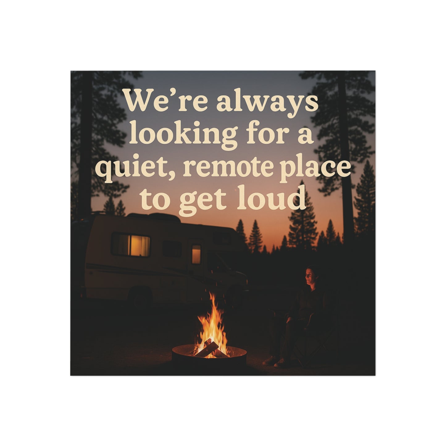 Camping Humor Square Magnet
