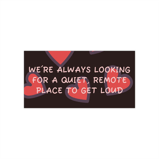 Cute Heart-Themed Bumper Stickers