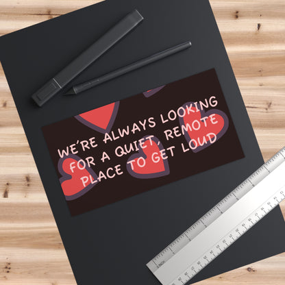 Cute Heart-Themed Bumper Stickers