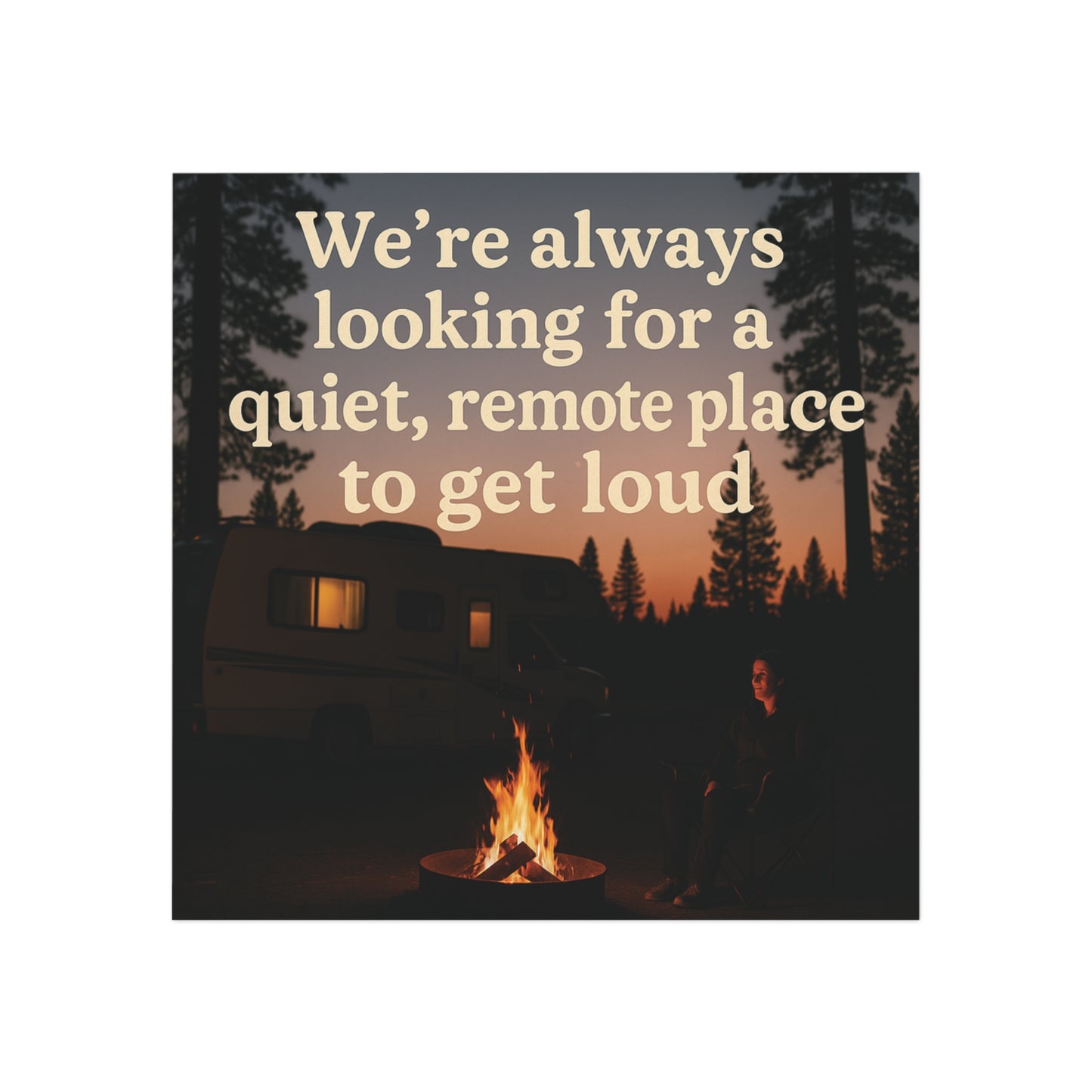 Camping Humor Square Magnet