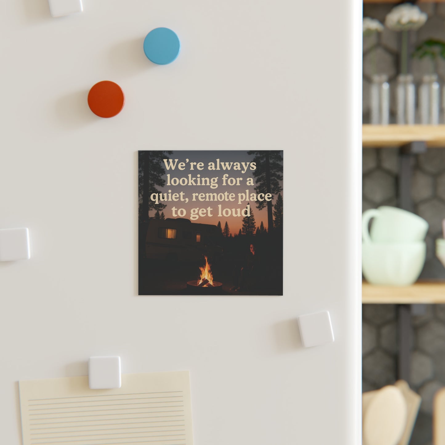 Camping Humor Square Magnet