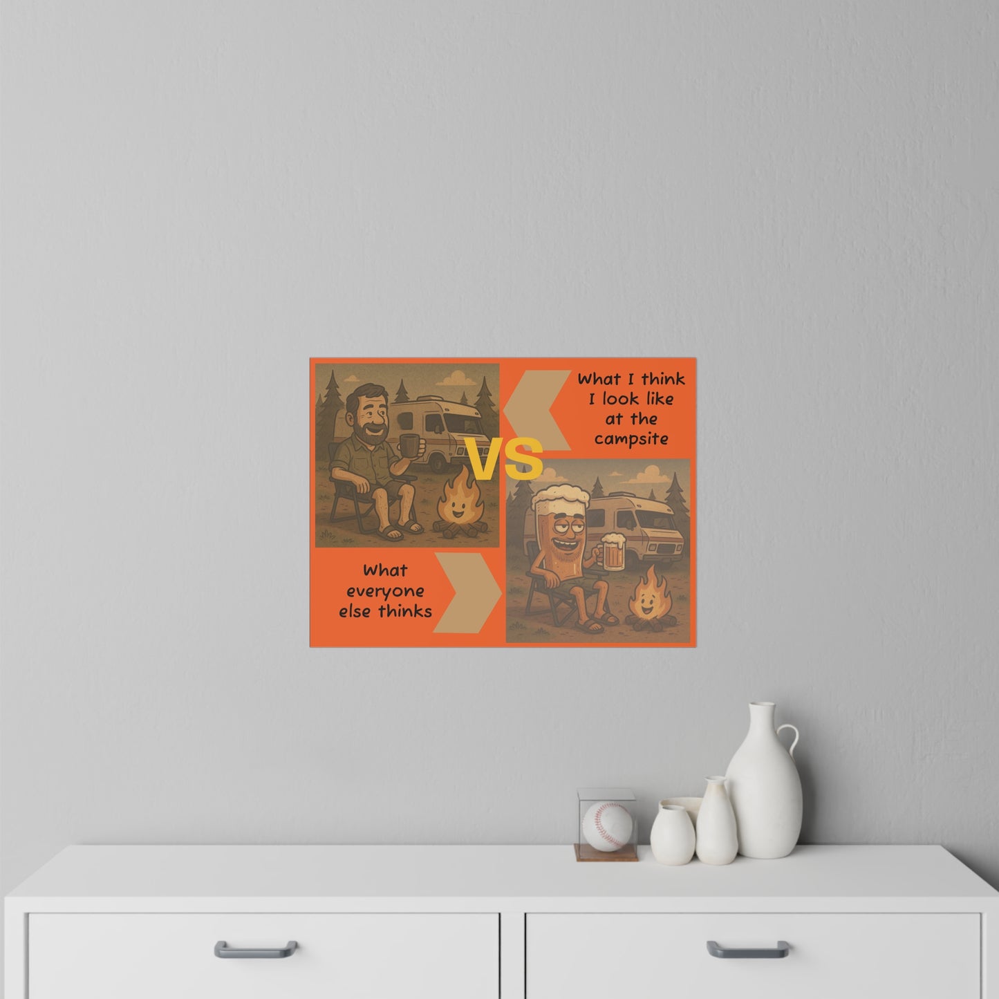 Camping Humor Wall Decal